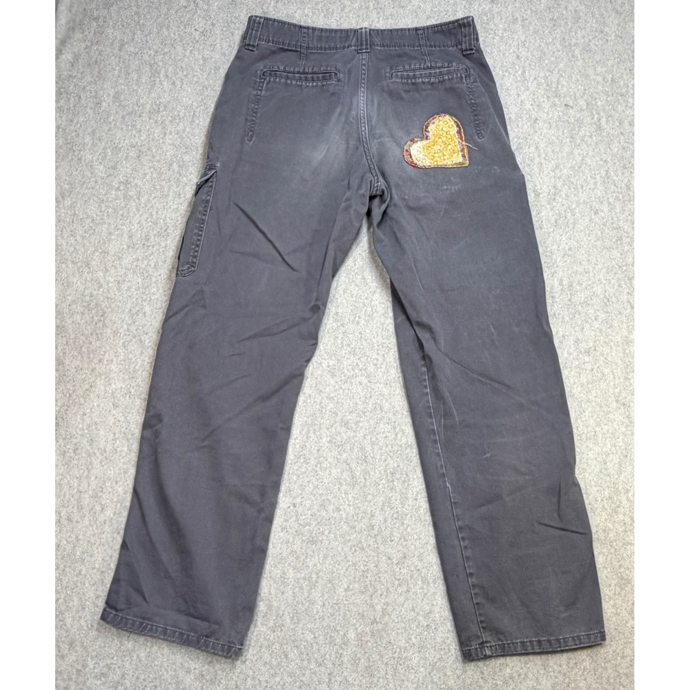 Wrangler Cargo Pants 32x30 Gray Gorpcore Workwear Upcycled Womens Baggy Casual